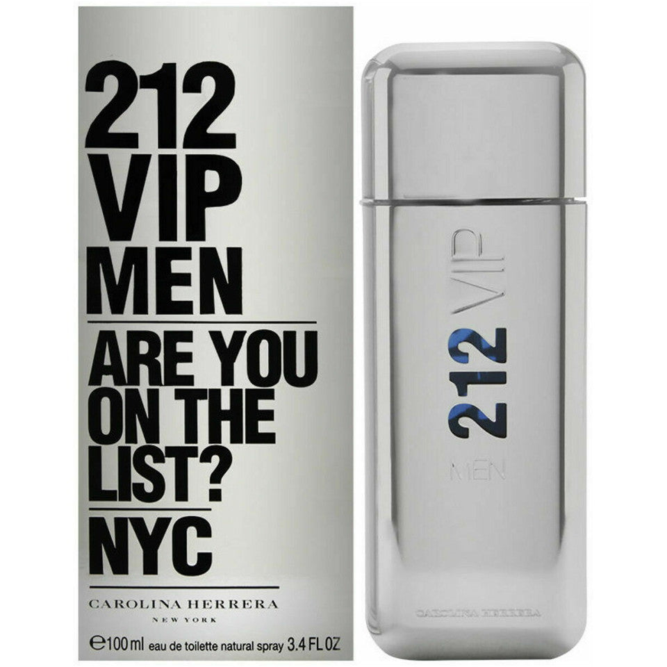 212 Vip Men by Carolina Herrera Eau de Toilette 3.4 Oz Spray For Men
