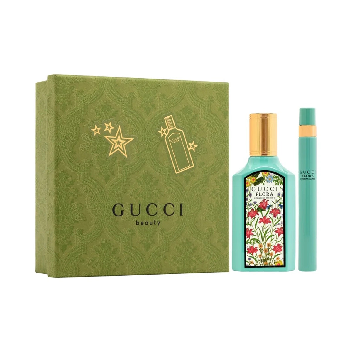 Gucci Flora Gorgeous Jasmine 2 Piece Gift Set Eau De Parfum Spray For Woman
