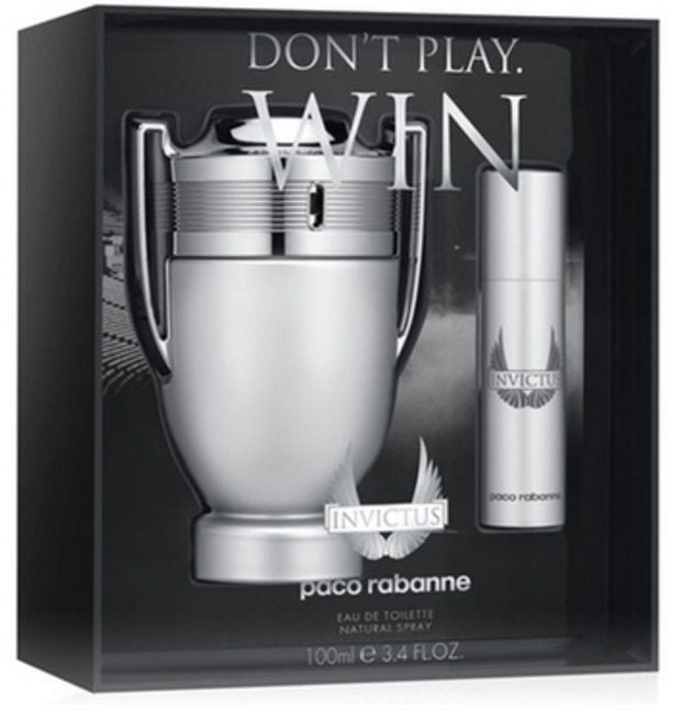 Paco Rabanne Invictus 2 Pc Gift Set 3.4 oz & 0.34 oz