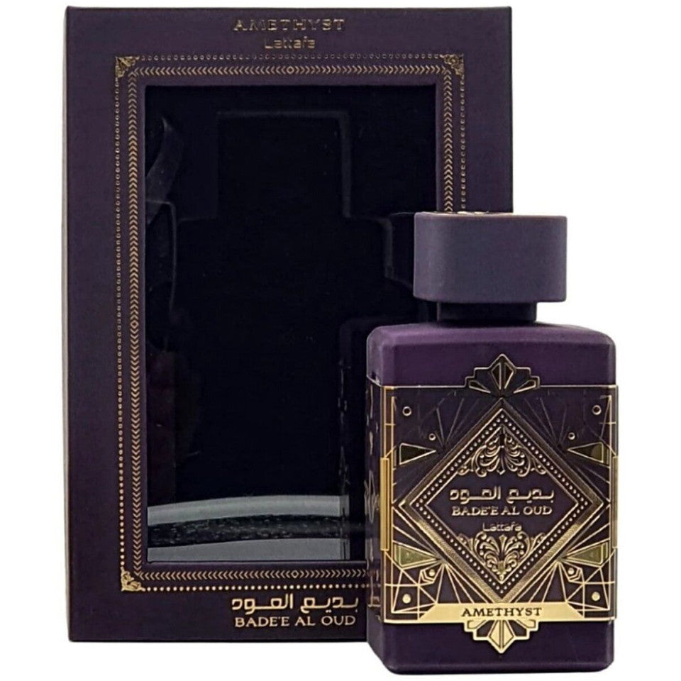 Lattafa Perfumes Bade'e Al Oud Amethyst for Unisex Eau de Parfum Spray 3.4 Oz