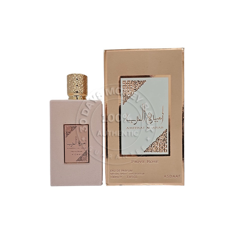 Asdaaf Ameerat Al Arab Prive Rose Eau De Parfum 3.4 Oz Women's Perfume Lattafa