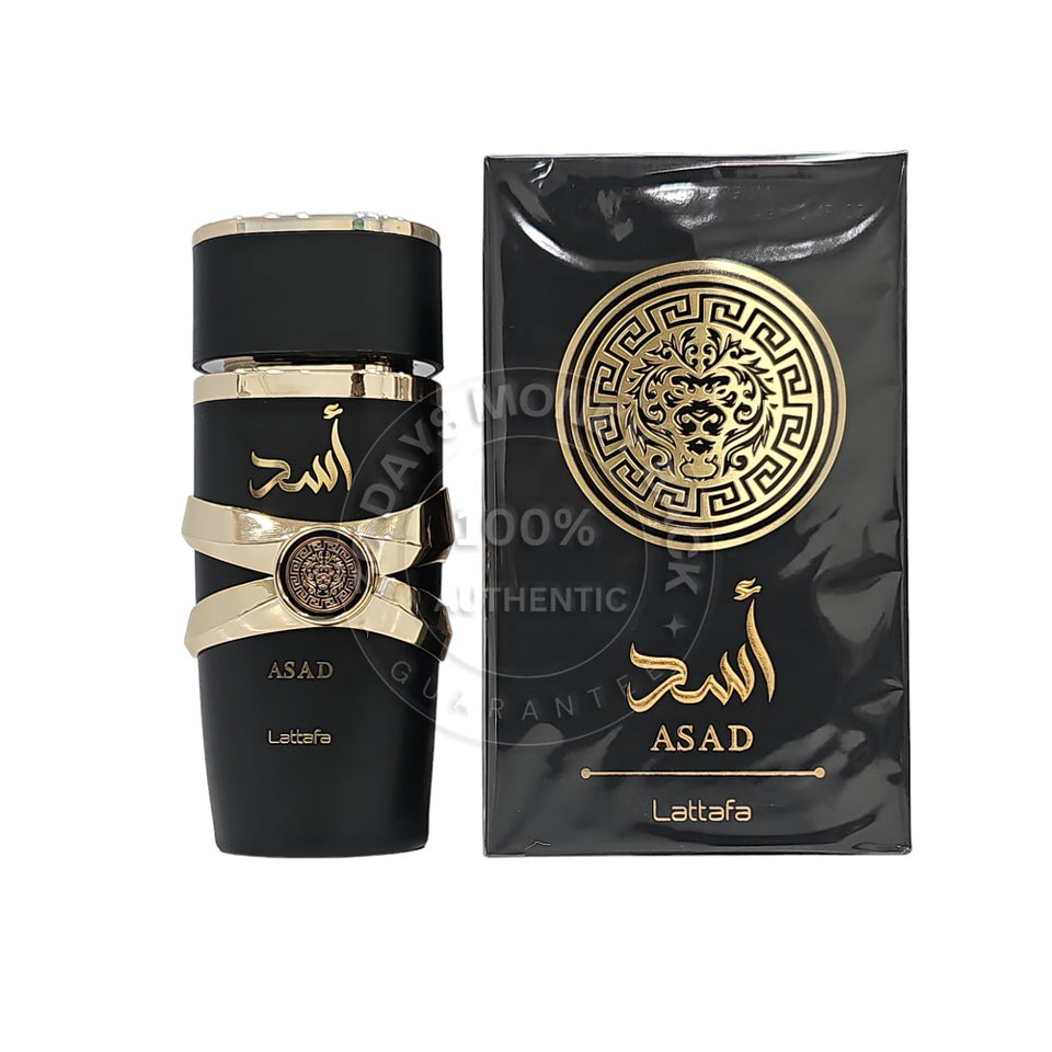 Lattafa Perfumes Asad for Unisex Eau De Parfum Spray, 3.4 Ounce 1PK