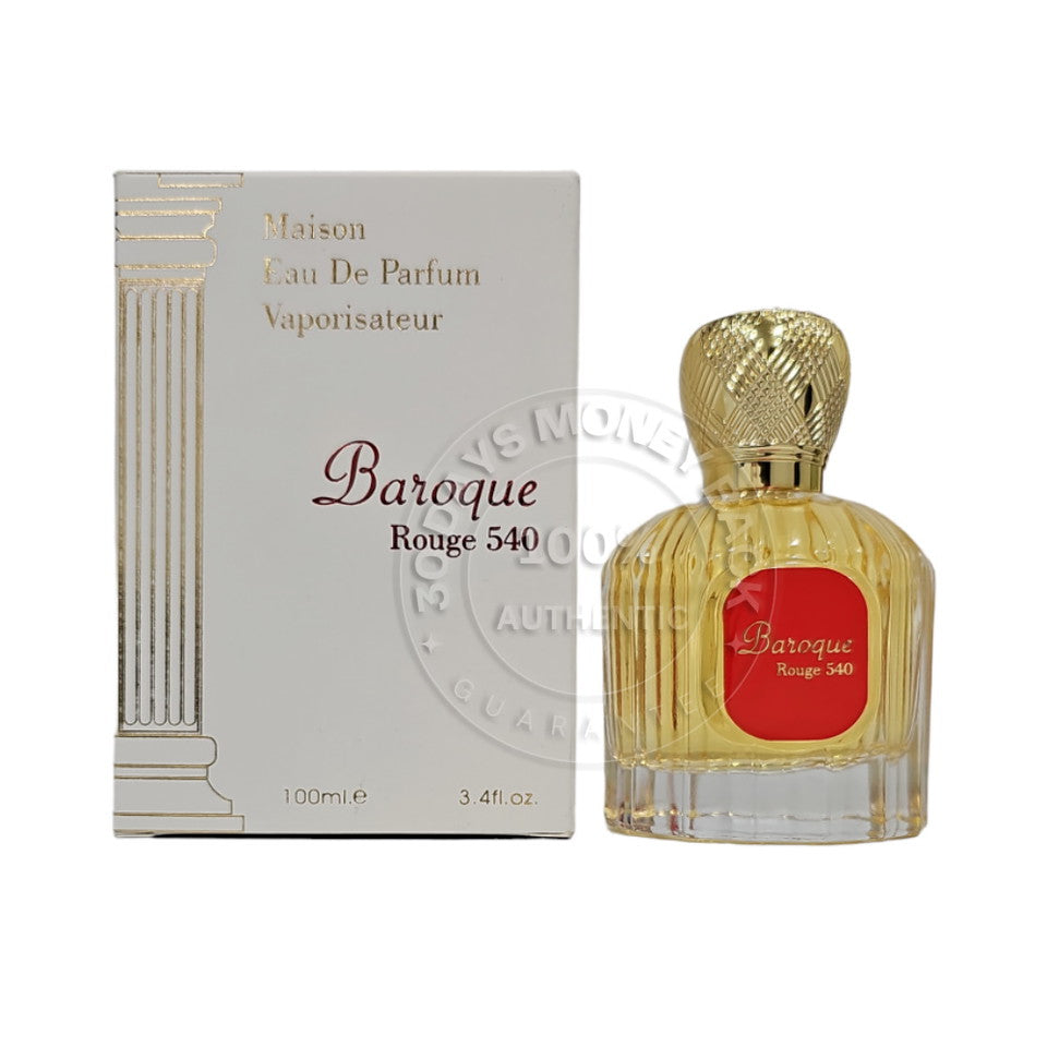 Maison Alhambra Baroque Rouge 540 Eau De Parfum 3.4 Oz Lattafa Unisex Spray