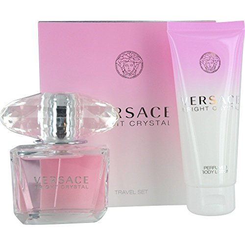 Versace Bright Crystal 2 Pc Gift Set (3.0 Oz EDT & 3.3 oz Body Lotion) Women