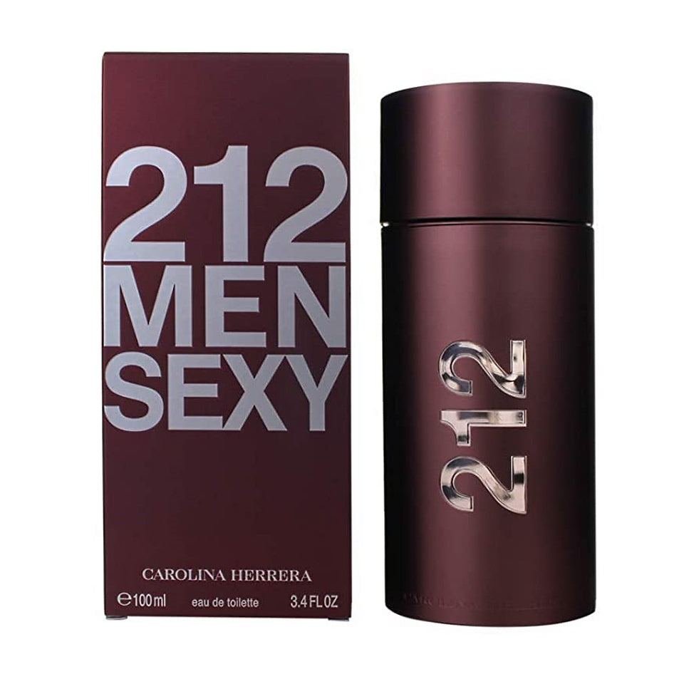 Carolina Herrera 212 Sexy Men Eau De Toilette Spray, Cologne for Men, 3.3 Oz