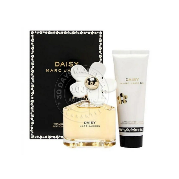 Marc Jacobs Daisy for Women 2 Pieces Travel Set (3.4 Oz EDT & 2.5 Body Lotion)