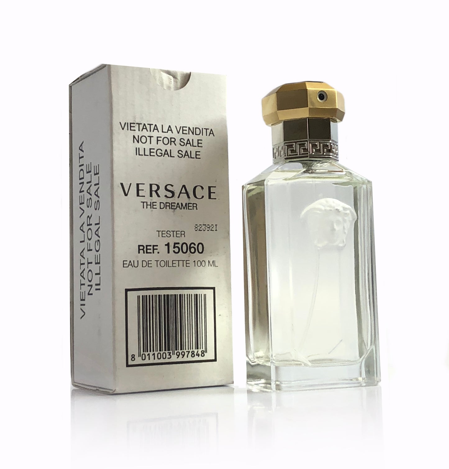 Versace The Dreamer Eau de Toilette 3.3 oz Spray for Men White Box