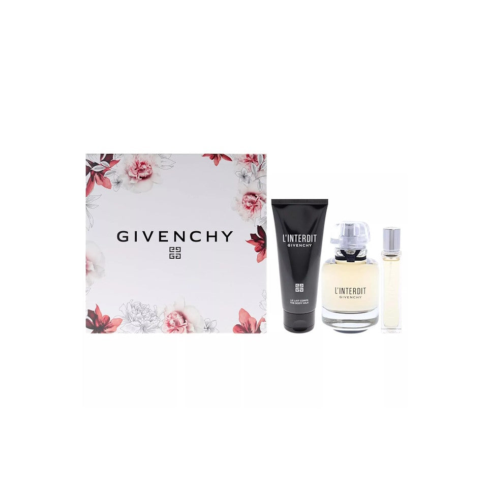 Givenchy L'interdit Eau De Parfum 3-Pcs Gift Set / New With Box