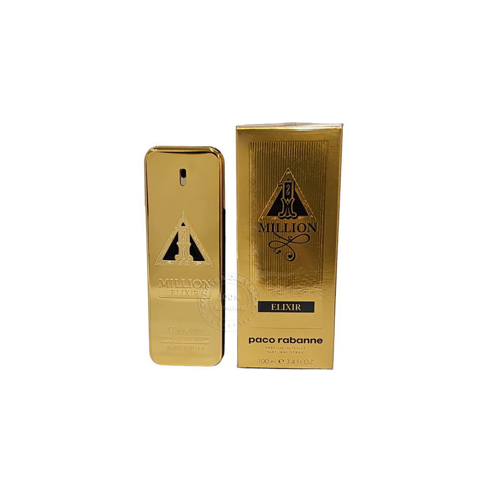 Paco Rabanne 3.4 oz 1 Million Elixir Parfum Intense Spray for Men