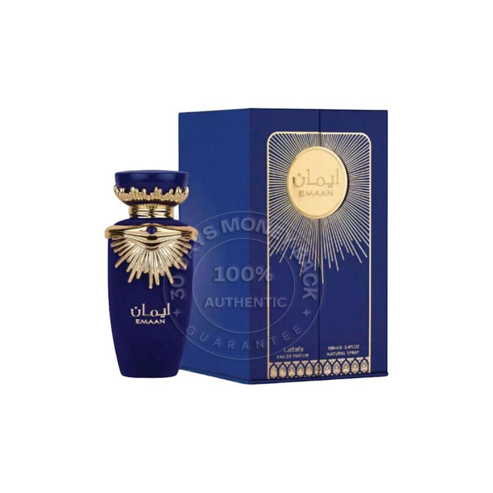 Emaan by Lattafa, 3.4 oz Eau De Parfum Spray for Unisex