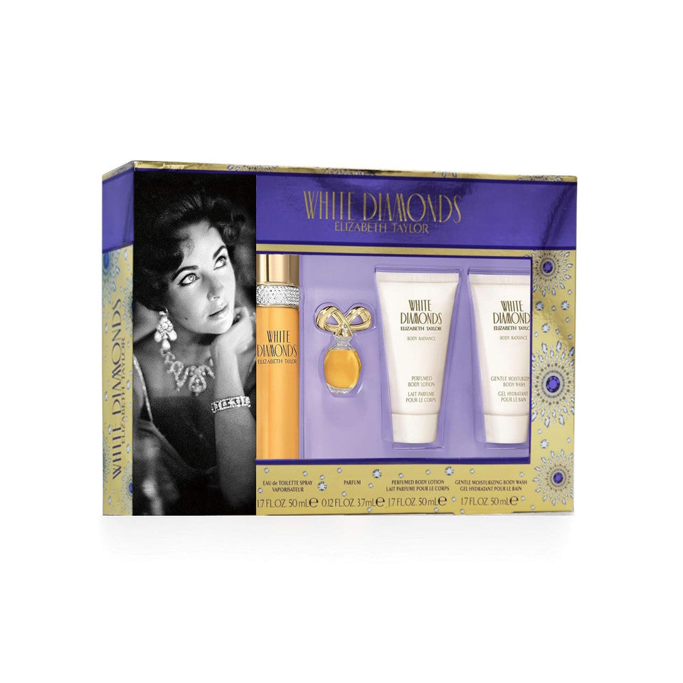 Elizabeth Taylor White Diamonds for Women Fragrance 4 Piece Gift Set
