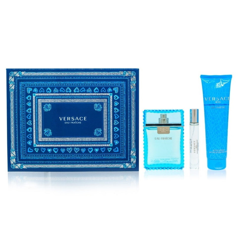 Versace Man Eau Fraiche Eau de Toilette 3PCS Gift Set