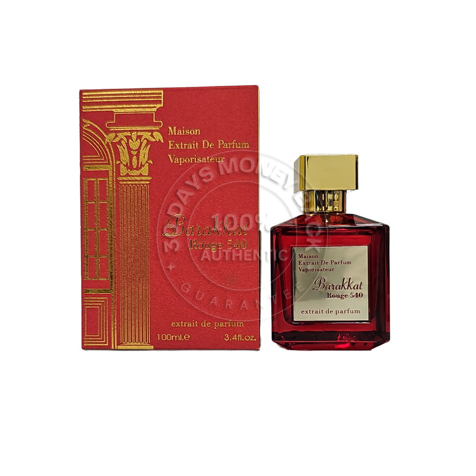 Barakkat Rouge 540 By Fragrance World Extrait De Parfum 3.4 oz Unisex Spray