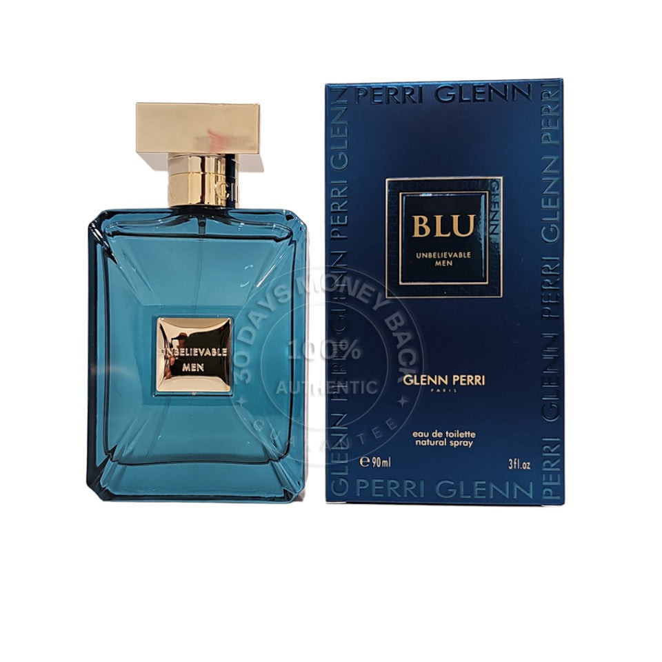 Unbelievable Blu Men 3.0 oz / 90 ML By Glenn Perri Eau De Toilette Sealed