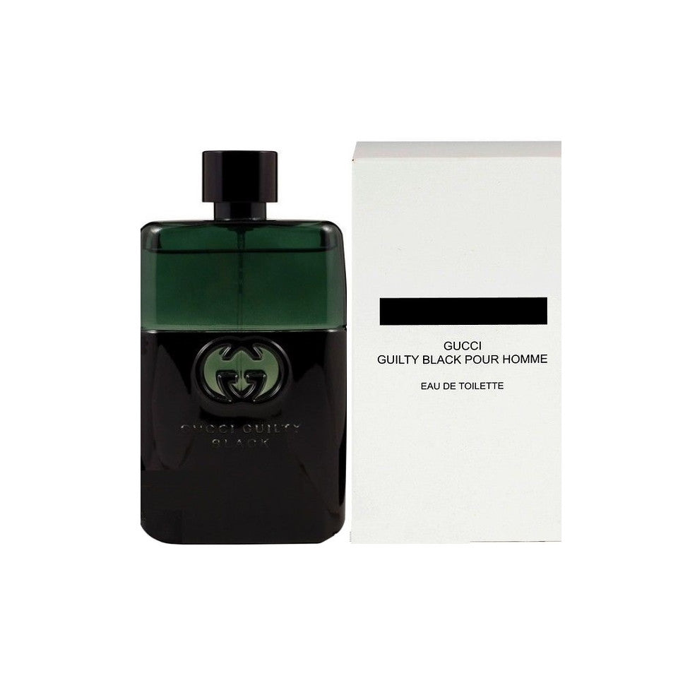 Gucci Guilty Black Pour Homme Eau De Toilette 3.0 oz / 90 ml Spray (As shown )