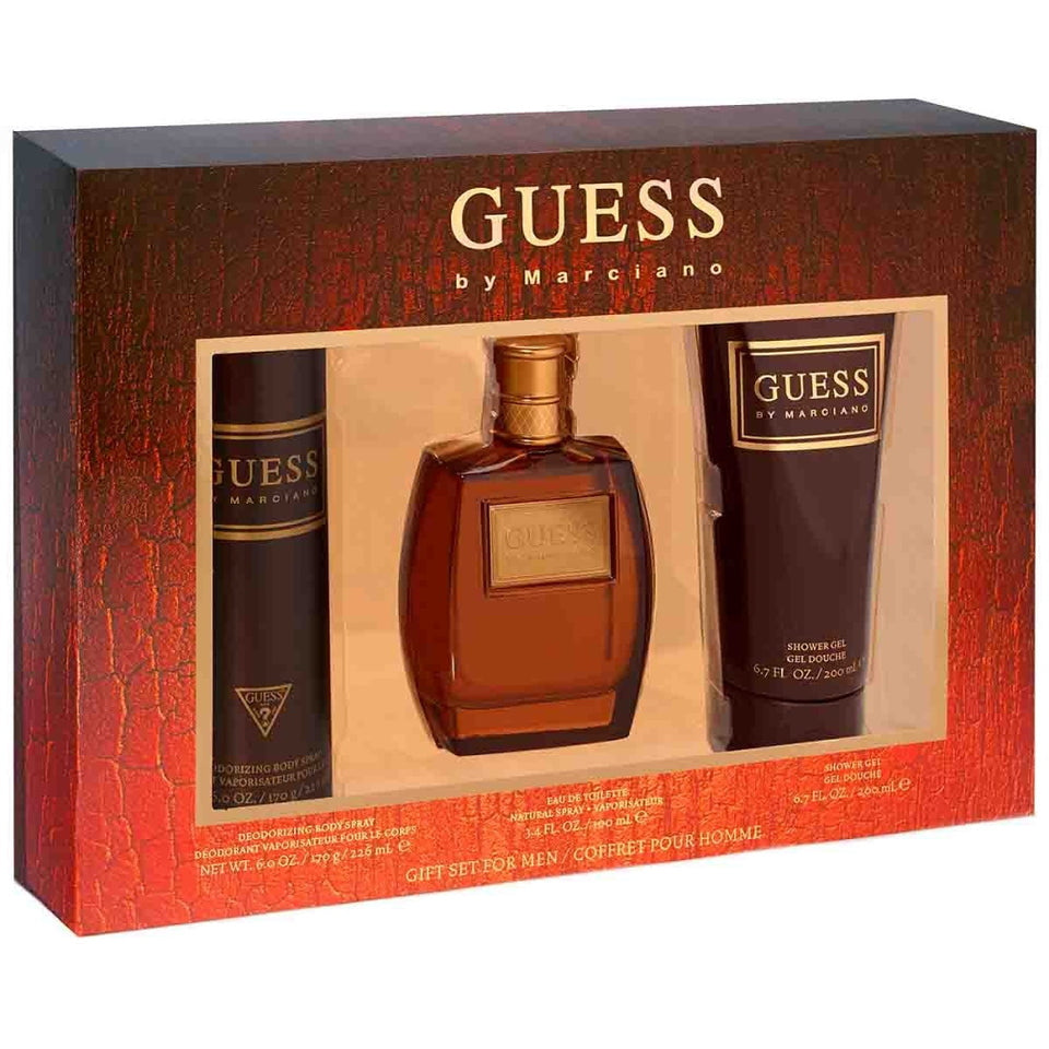 Guess By Maricano Eau de Toilette 3PCS Gift Set For Men