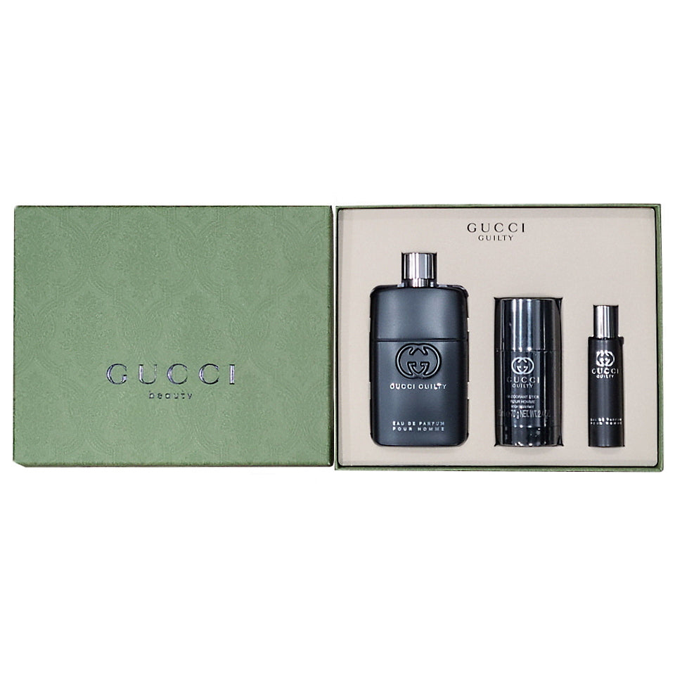 Gucci Guilty Pour Homme Eau de Parfum 3PCS Gift Set for Men