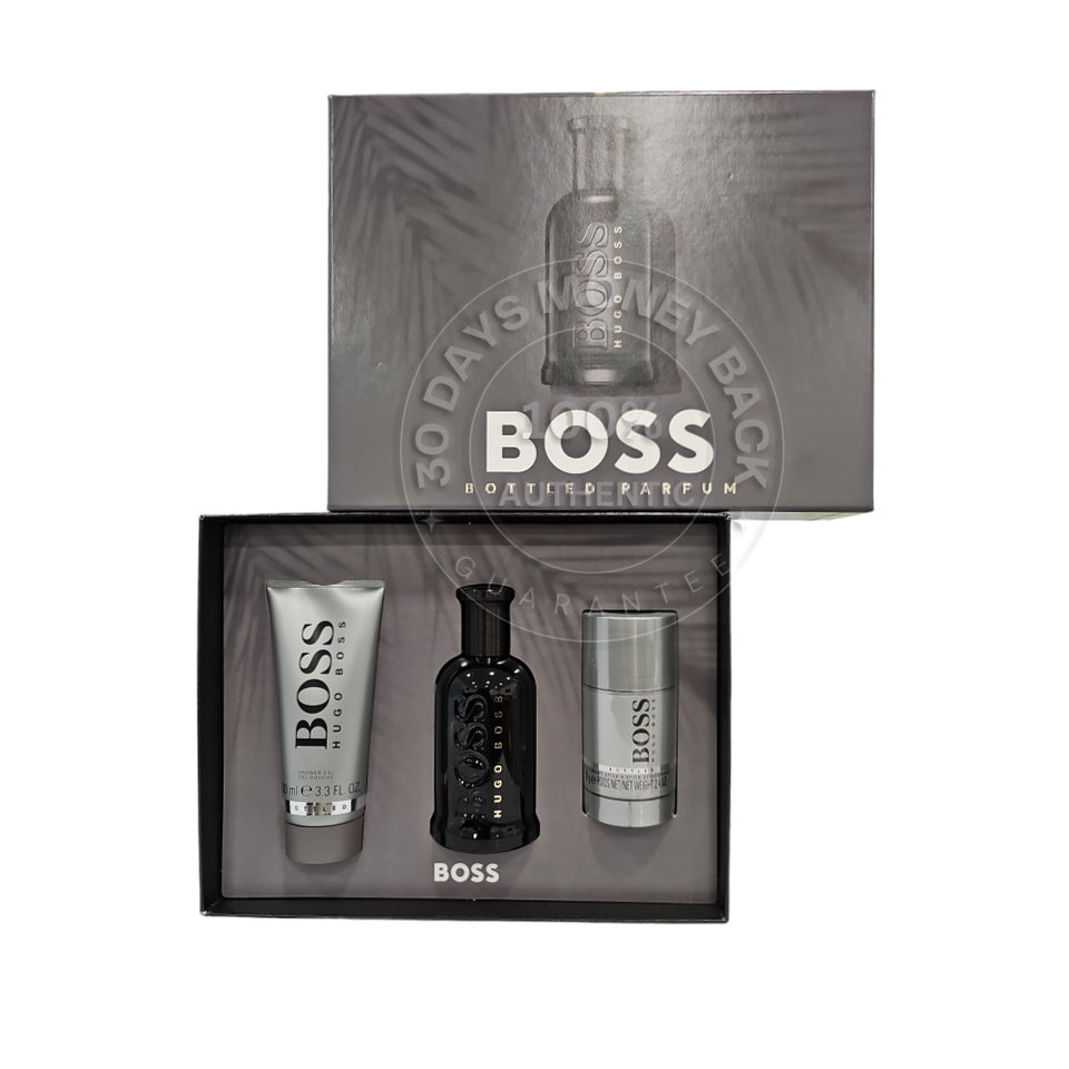 Hugo Boss Men's Boss Bottled Parfum 3 Pc Gift Set