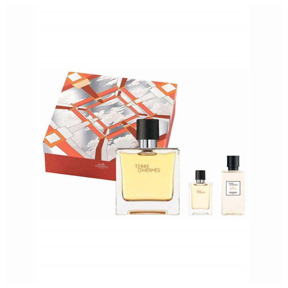 T'erre D'Hermes Pure Parfum 3PCS Gift Set For Men