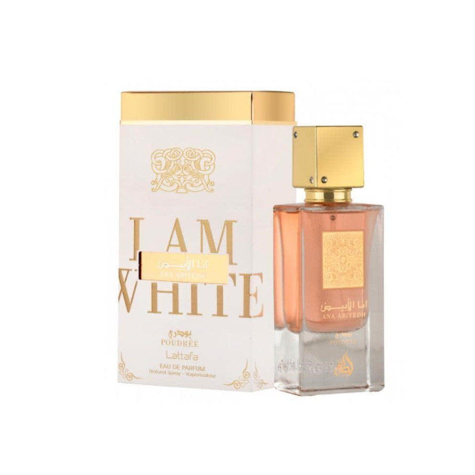 Lattafa Ana Abiyeh I Am White (Poudree) Eau De Parfum Spray (Unisex) 2.04 oz