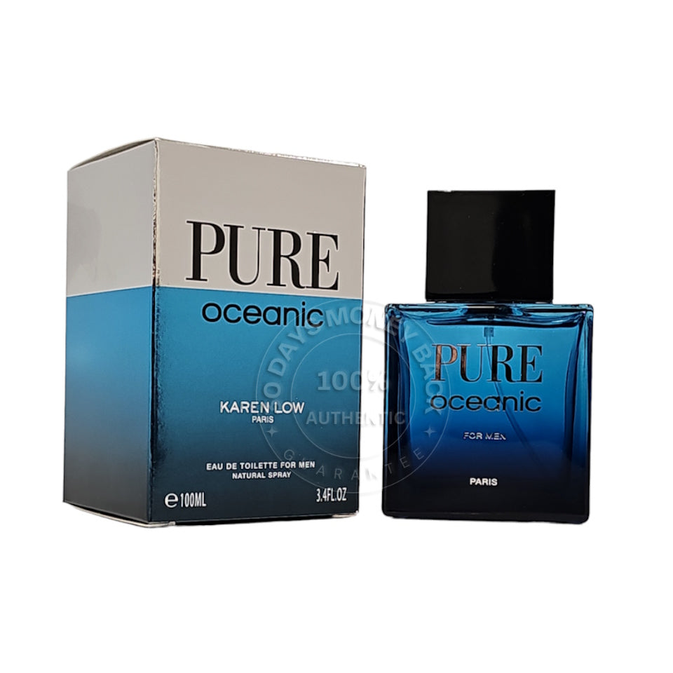 Karen Low Pure Oceanic EDT 3.4 oz/ 100 ml Spray For Men