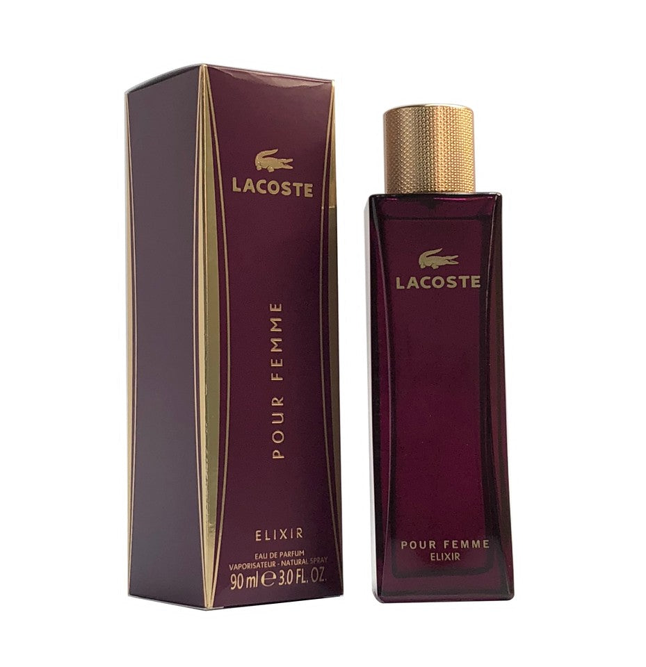 Lacoste Pour Femme Elixir EDP 3 oz / 90 ml Women Spray (NOT SEALED)