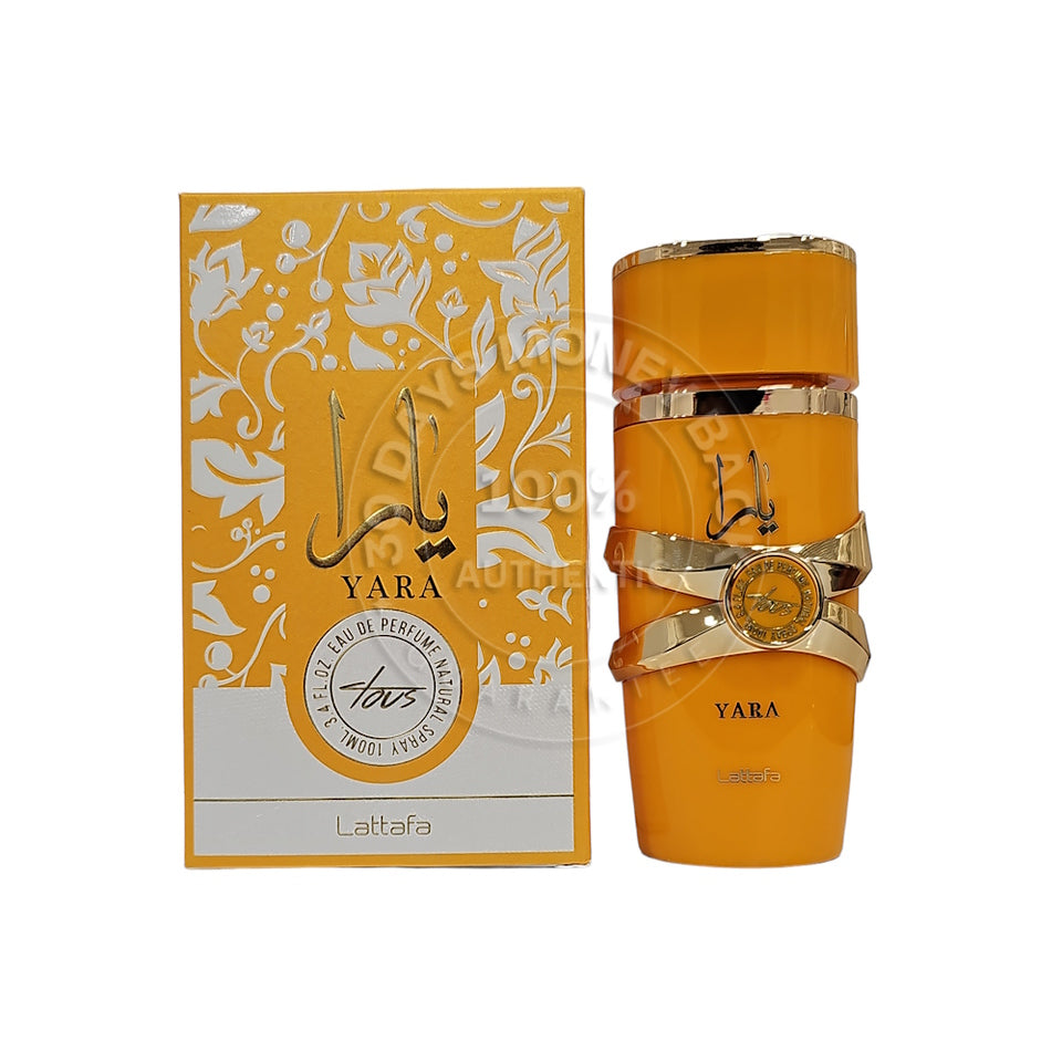Lattafa Yara 3.4 oz/100 ml Eau de Parfum Spray For Women Yellow Bottle