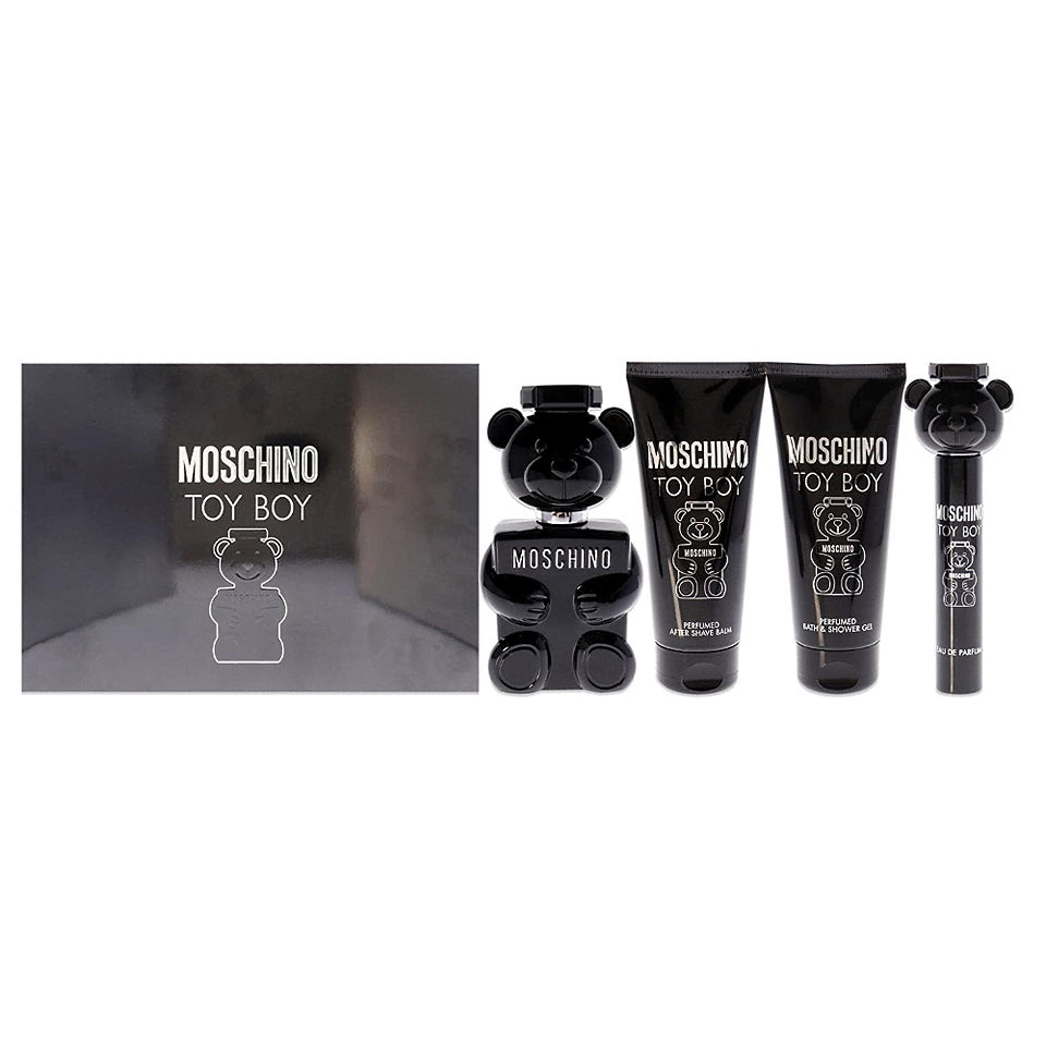 Moschino Toy Boy Men 4 Piece Gift Set 3.4 Oz Eau De Parfum Spray By Moschino