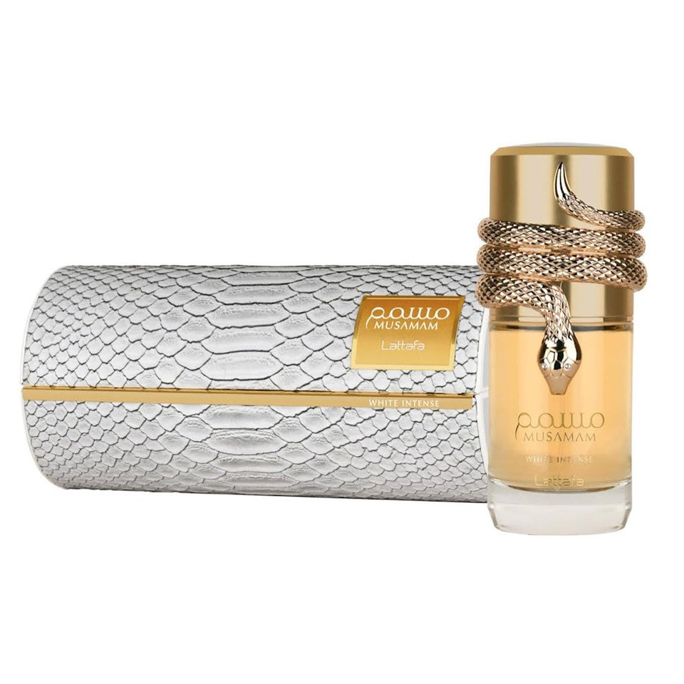 Lattafa Musamam White Intense Eau de Parfum Spray for Unisex, 3.4 Ounce