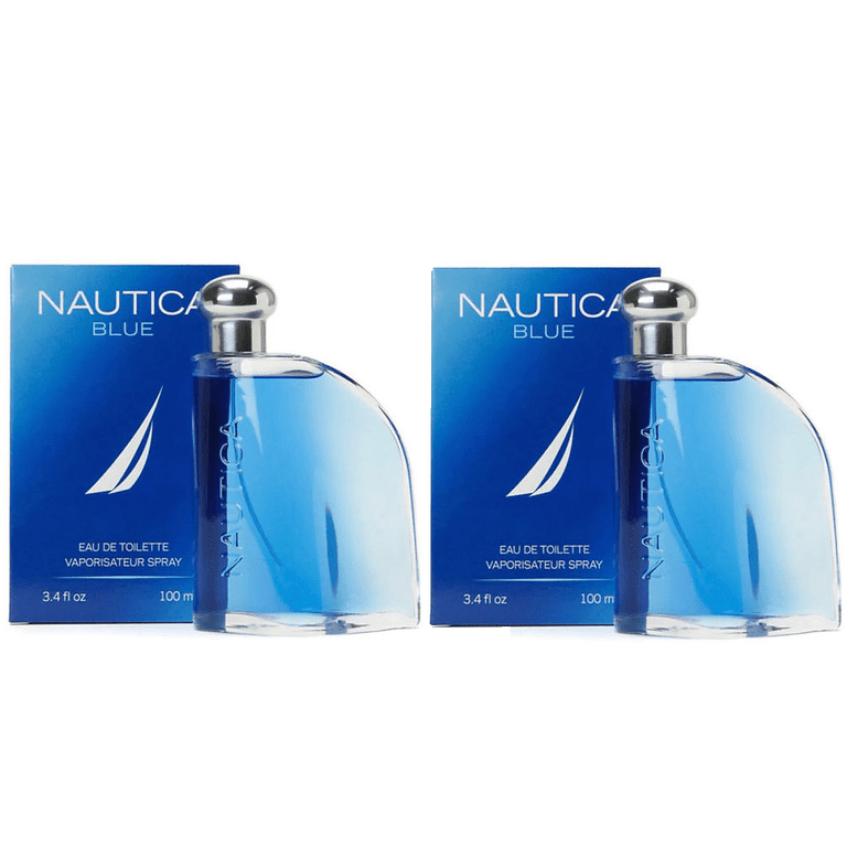 NAUTICA BLUE Eau De Toilette 3.4 oz / 100 ml For Men - Set Of 2