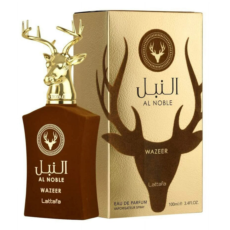 Lattafa Al Noble Wazeer by Lattafa Eau De Parfum Spray (Unisex) 3.4 oz for Women