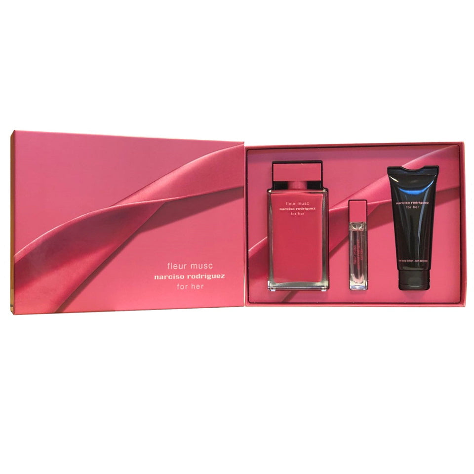 Narciso Rodriguez Fleur Musc For Her Eau de Parfum 3PCS Gift Set