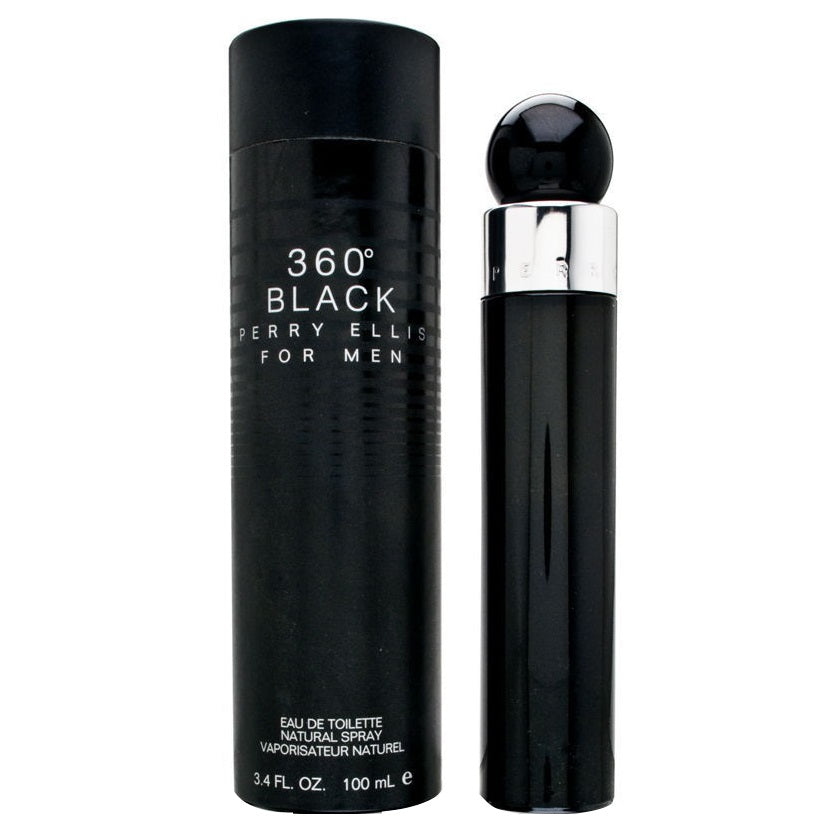 Perry Ellis 360 Black Eau De Toilette 3.4 oz / 100 ml Spray For Men