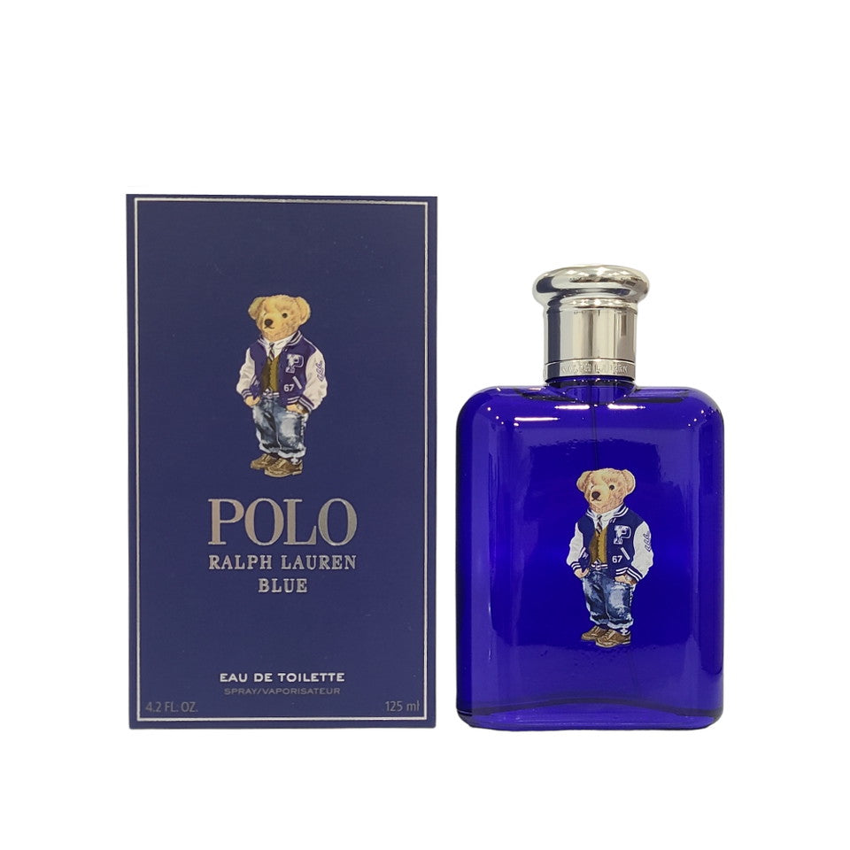 Polo Blue By Ralph Lauren EDT 4.2 oz /125 ml Spray For Men (BEAR EDITION)