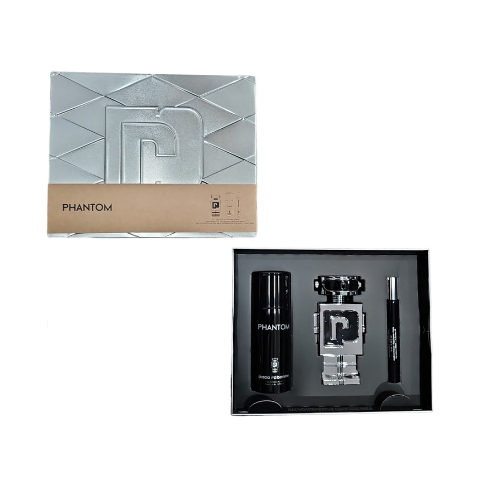 Paco Rabanne Phantom EDT 3PCS Gift Set For Men