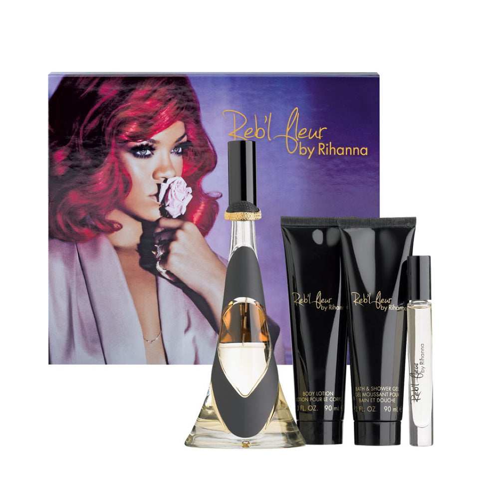 Reb'l Fleur by Rihanna Eau De Parfum 4PCS Gift Set For Women