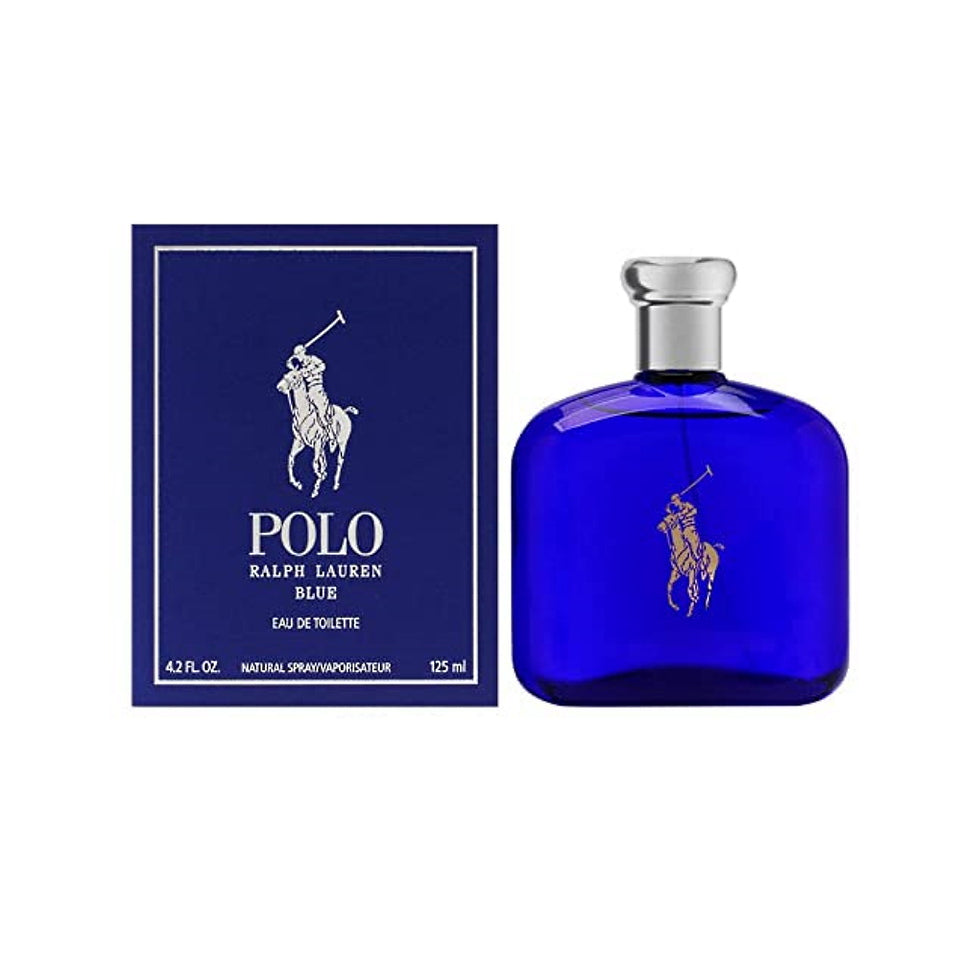 Ralph Lauren Polo Blue Eau De Toilette 4.2 oz / 125 ml Spray For Men - Not Sealed