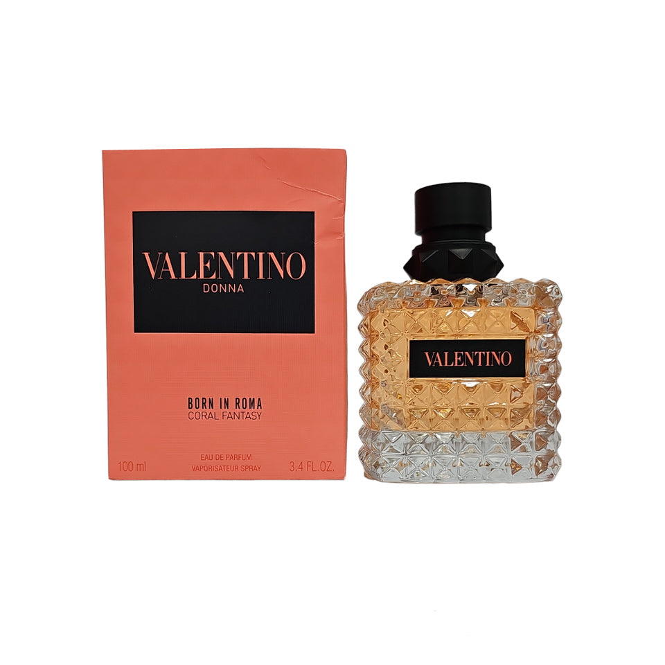 Valentino Donna Born in Roma Coral Fantasy EDP 3.4 oz Women Spray (Damaged Box)