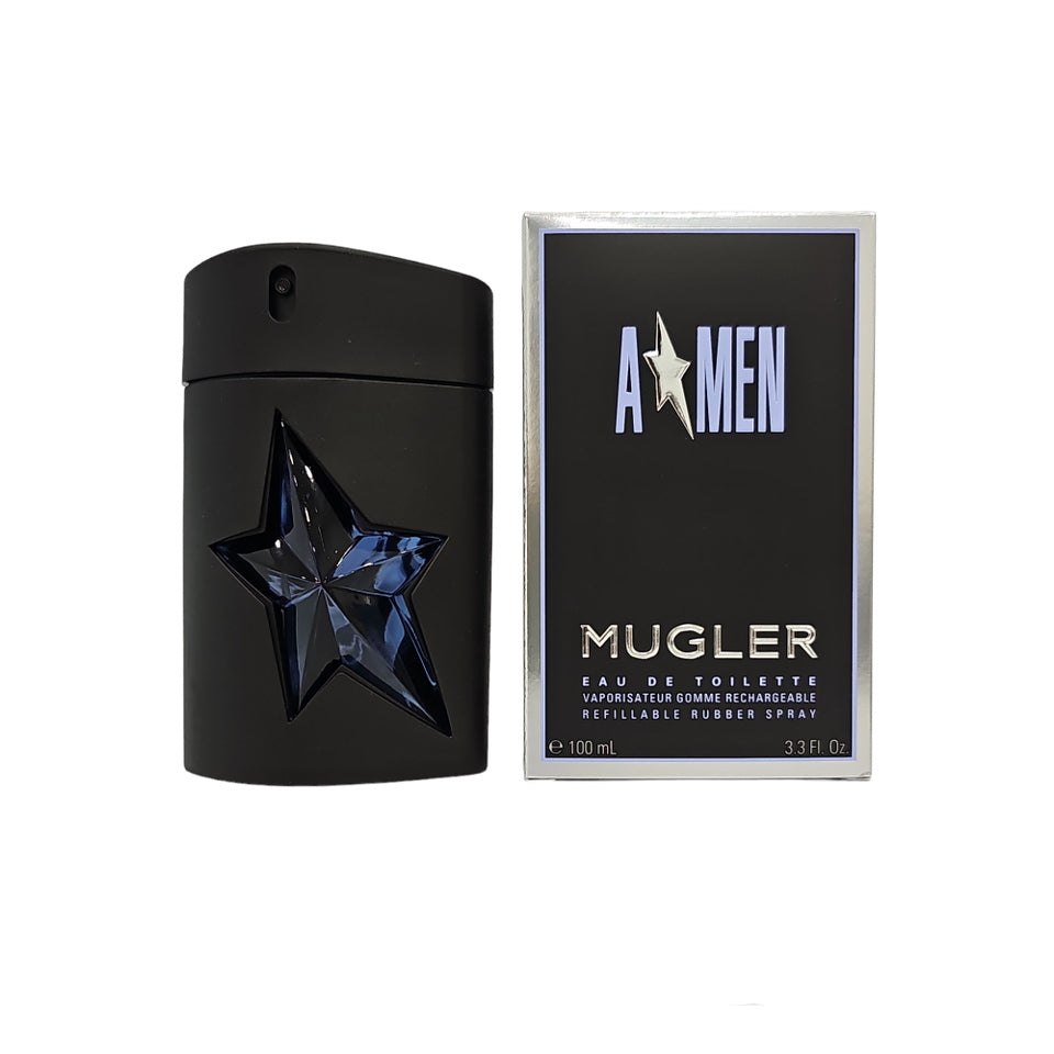 Angel (A*Men) By Mugler 3.4 oz / 100 ml EDT Refillable Rubber Men's Spray
