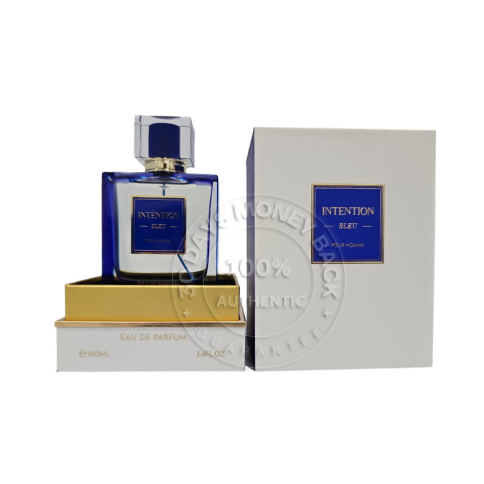SB Perfume Intention Blue Eau De Parfum 3.4 oz / 100 ml Men's Spray
