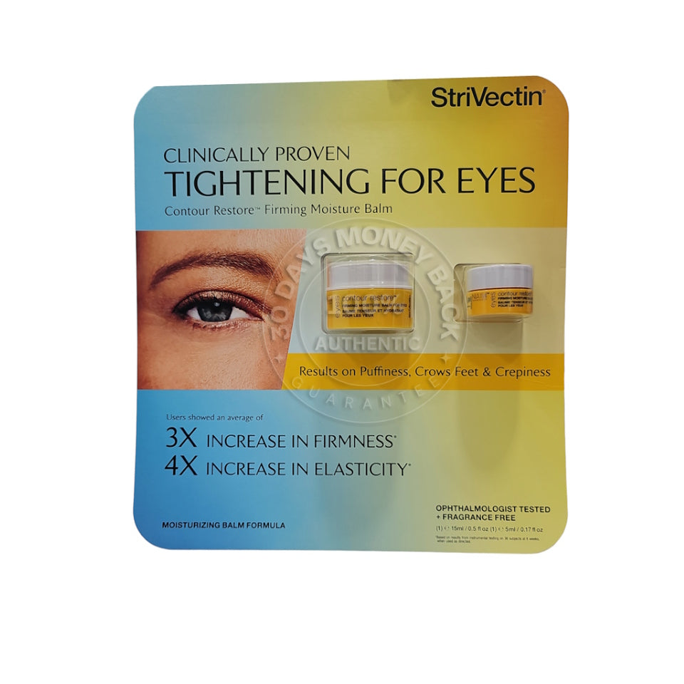 Strivectin Contour Restore Firming Moisture Balm For Eyes 2PC Fresh stock