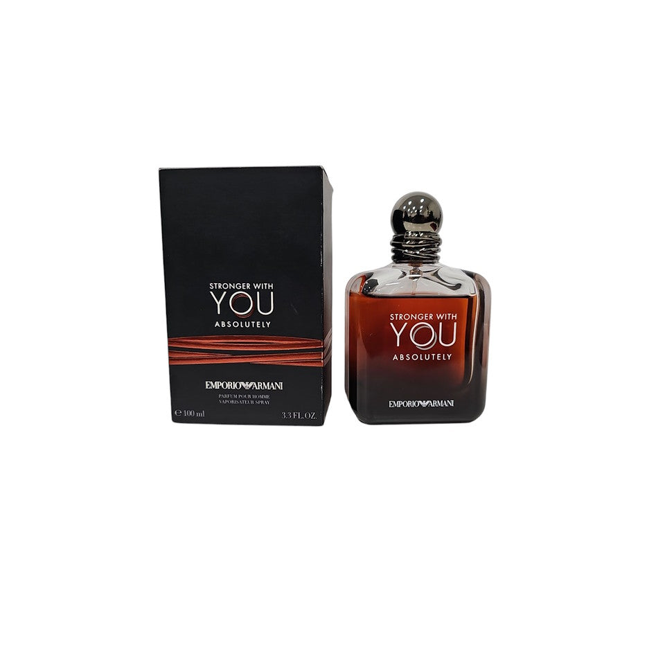 Emporio Armani Stronger With You Absolutely 3.4 oz PARFUM (Unsealed - 80% fill)