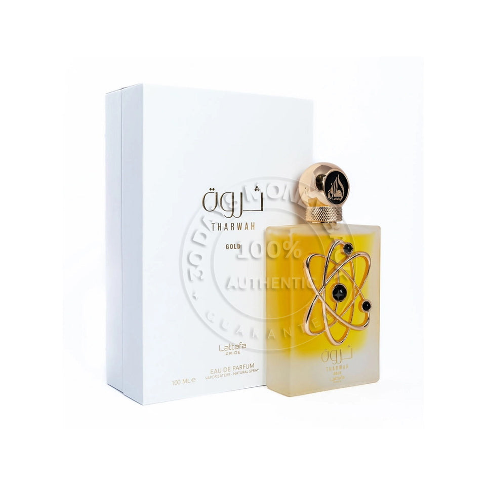 Tharwah Gold by Lattafa Perfume 3.4 oz / 100 ml – Unisex Eau de Parfum
