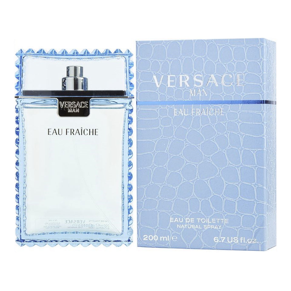 Versace Man Eau Fraiche 6.7 oz / 200 ml Eau De Toilette Spray For Men NEW IN BOX
