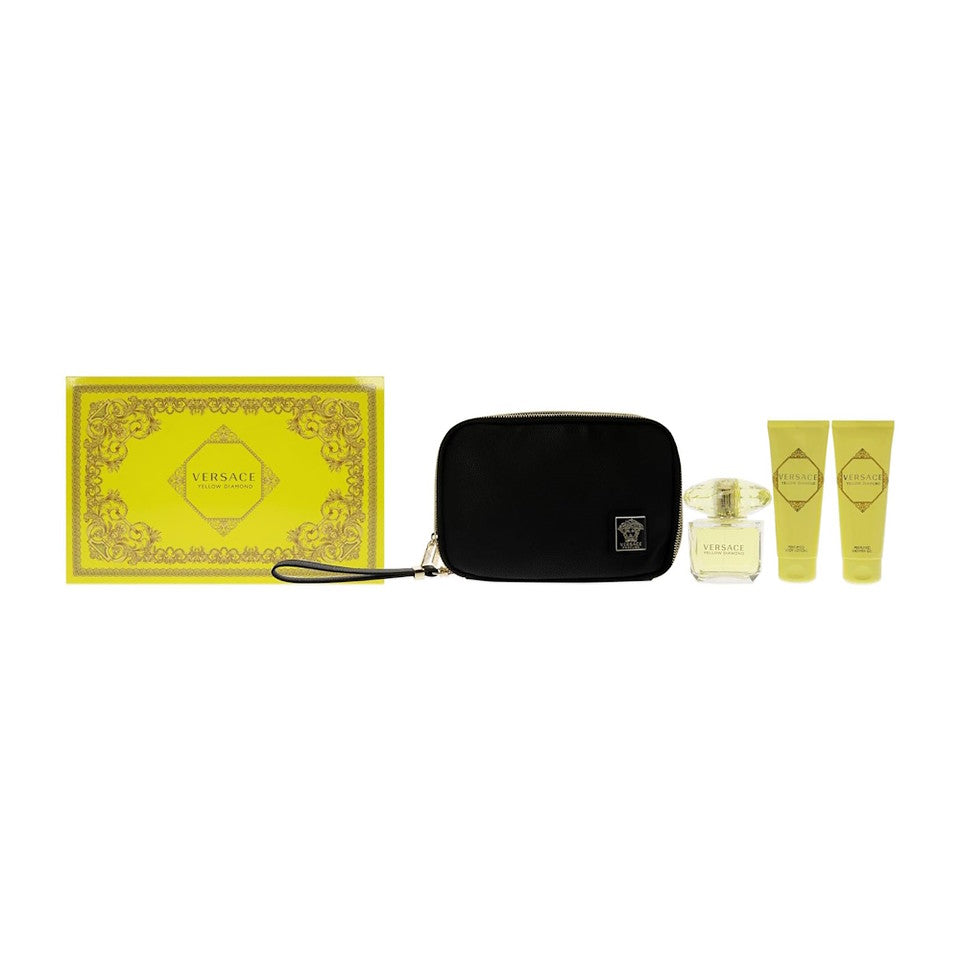 Versace Yellow Diamond Eau de Toilette 4PCS Gift Set For Women