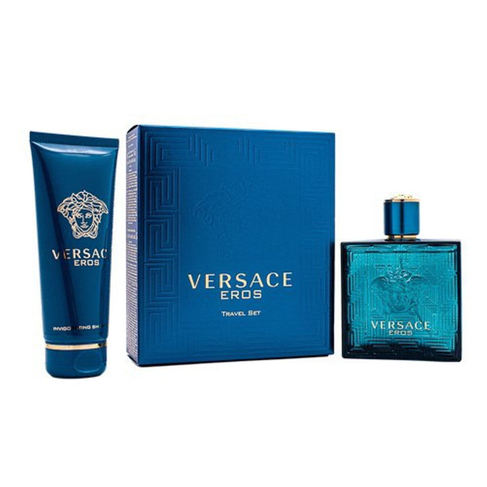 Versace Eros Cologne Gift Set for Men, 2 Pieces