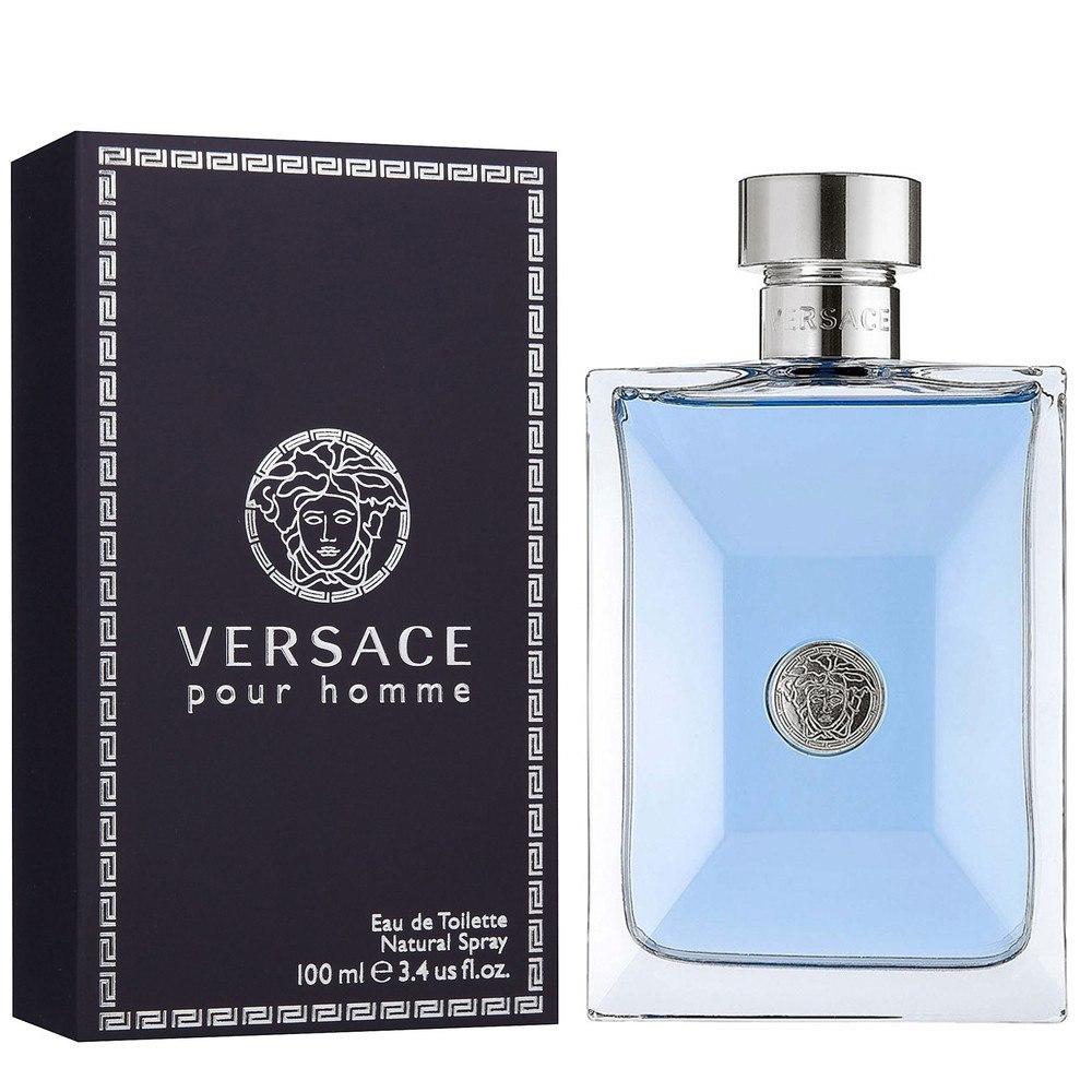 Versace Pour Homme Eau De Toilette 3.4 oz / 100 ml For Men (Not Sealed)