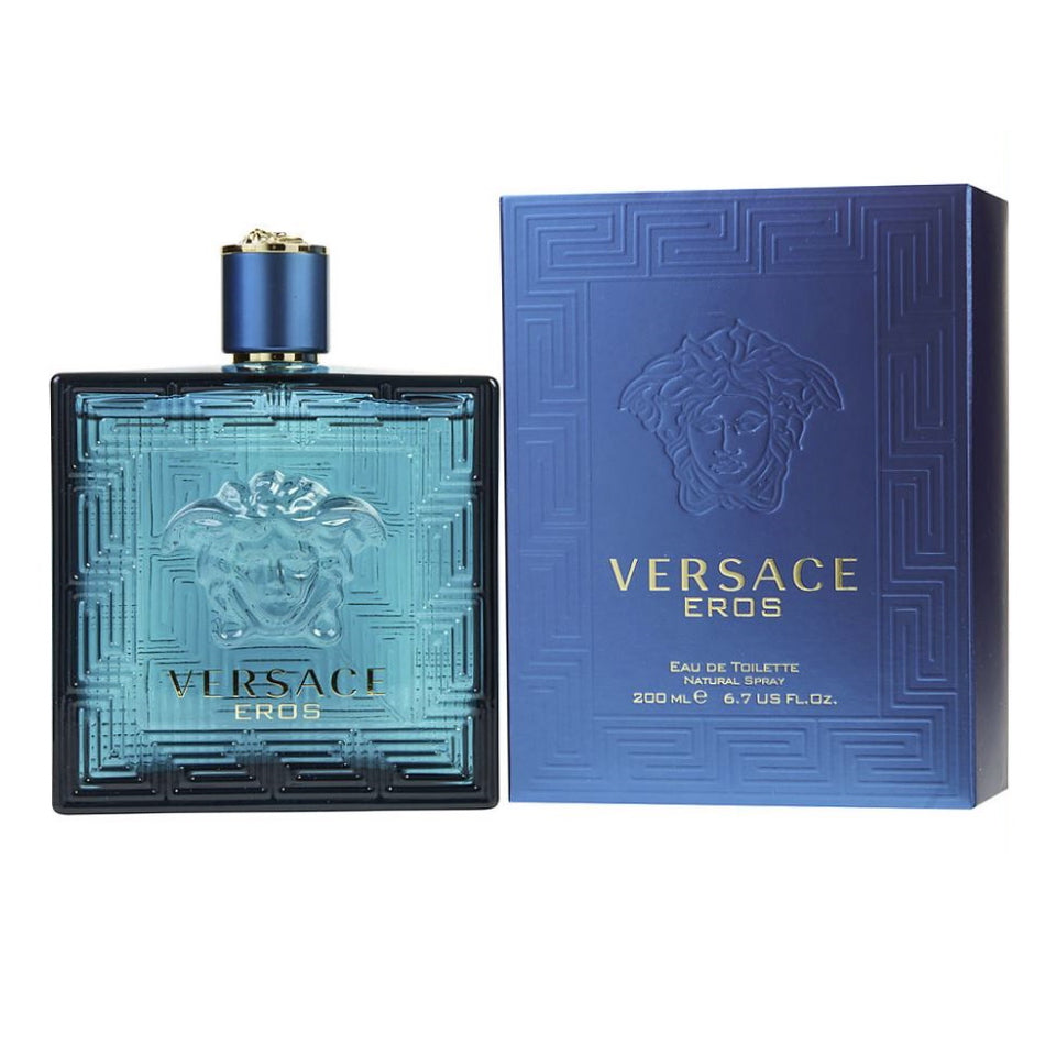 Versace Eros 6.7 oz / 200 ml Eau De Toilette For Men *Not Sealed*
