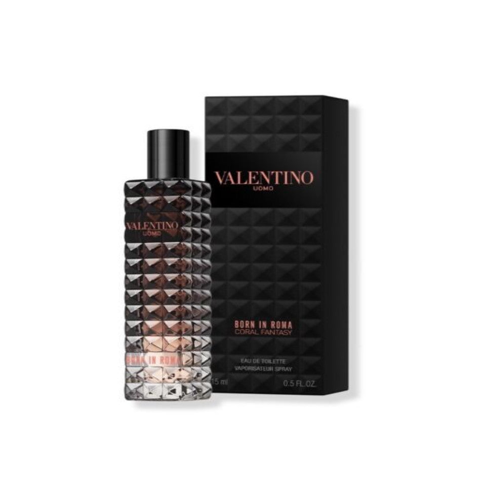 Valentino Uomo Born In Rome Coral Fantasy EDT 0.5 oz Men Spray (NOT SEALED)