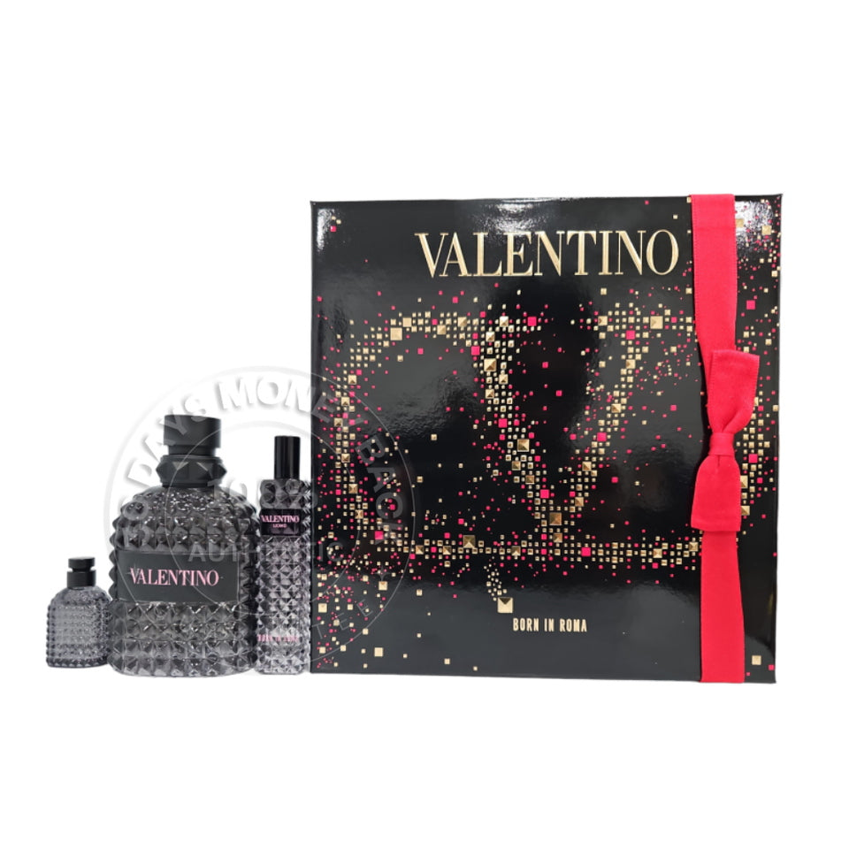 Valentino Uomo Born in Roma Eau de Toilette 3 Pc Men's Gift Set